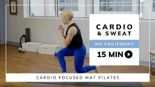 15-Min Pilates Cardio Burn | Quick Full Body No-Props Workout with Jess