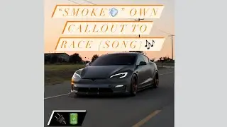EvSmoke (CallOut Song) Who wants tha💨? #SunSet #RollingShots #DragRacing #TeslaPlaid #TeslaRacing🔋
