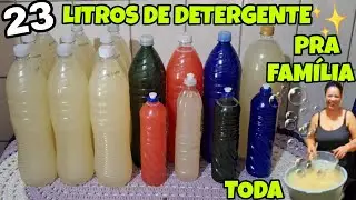 23 LITROS DE DETERGENTE 🌟PRA FAM&Iacute;LIA TODA 🌟