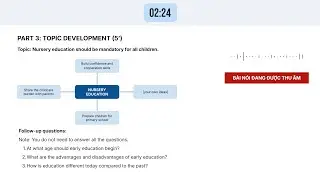Tự học VSTEP Speaking: Test 02 | Review đề thi thật B1, B2, C1