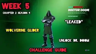 FORTNITE *LEAKED* CHAPTER 2 SEASON 4 - WEEK 5 - CHALLENGE GUIDE - ALL CHALLENGES