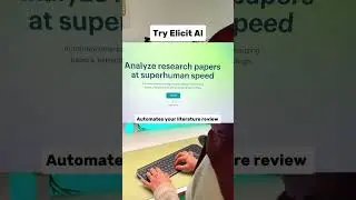 Elicit.ai boosts your research: literature reviews, collaboration, data analysis, and more! 🚀
