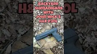 Backyard Shenanigans With John Wick&rsquo;s H&K P30L #johnwick #airsoft #edc #pewpew #shootingrange