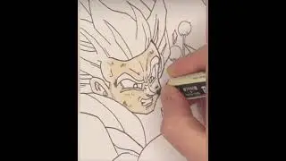 Speed Paint process for my Goku vs Frieza Dragon Ball Z Drawing
