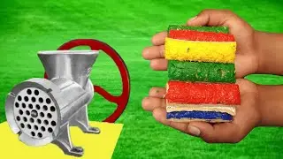 EXPERIMENT CRUNCHY COLORFUL COOKIE vs MEAT GRINDER