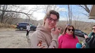 2023 Mitchell Family Christmas - Hanging out outside