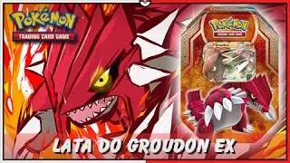 5&ordm; Pok&eacute;mon TCG: Unbox Lata do Groudon EX