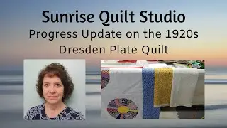 Progress Update on the 1920s Dresden Plate Quilt