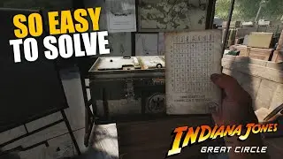 Timely Arrival Chest Code Puzzle (Code lookup table & Shipment paper) Indiana Jones and Great Circle
