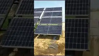 2200W AC DC Hydro pro solar pump ⛽ 8 panel 450W. mashallah good result.