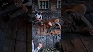 Брутальность метательного ножа😱 #rdr2 #шорты #rdr2mods