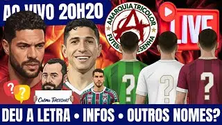 🔴 AO VIVO &bull; HULK HJ DEU A LETRA &bull; INFOS: SAVARINO DEU SIM? NINO? &bull; NOMES GUARDADOS PELO FLU? SER&Aacute;?