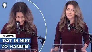 Oeps: toespraak Yesilgoz onderbroken om opvallende reden