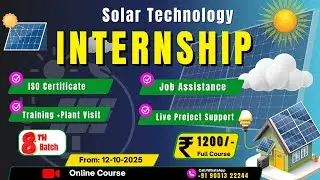 ☀️Solar 8th Batch 2025 | Full Details & Admission | Best Solar Training for WB Students