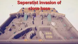 Seperatist invasion of clone base. STAR WARS-TABS
