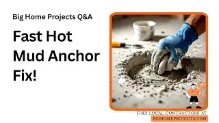 FiveMinute Hot Mud Anchor Repair Guide