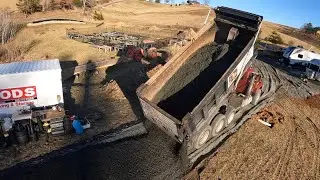 Building A Driveway On Muddy Ground In Marshall, NC (Part 3)