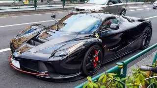 Car spotting a Black LAFERRARI driving in Tokyo Roppongi&spades;️