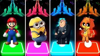 Mario Bros 🆚 Minion 🇭🇲 vs Felonious gru 🇺🇲🆚 Dog day poppy /Who is nice tiles hop? 