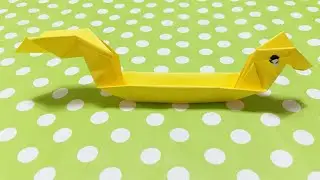 Origami Animal Boat : How to make paper boat that folds? Easy Boat