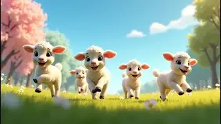 🐑🎶 Little Lamb Jump and Play! | Fun & Energetic Kids Song | Sing, Dance & Play! 🎶🐑