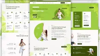 How To Make Yoga Classes Landing Page Responsive HTML Template [ HTML / CSS / SASS / JavaScript ]