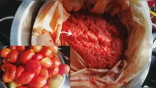 How to Prep Fresh tomatoes | Perfect for Nigerian tomato stew & Jellof Rice |Home made tomato Puree