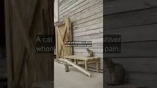 A cat will tremble or shiver when it is in extreme pain.