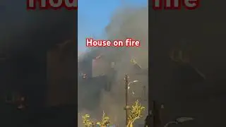 Жуткий пожар🔥🔥🔥                              #fire#house#disaster
