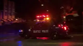 Rare Seattle Police slicktop SUV and Seattle Fire M18 responding