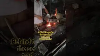 Behind the sparks the secrets of traditional blacksmithing #knifeMaking #knifemaker #bladeSmith