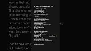 Unlearning series 1 #faith #God #unlearning #youtubeshorts #youtube