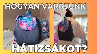 Hogyan varrjunk h&aacute;tizs&aacute;kot farmer &eacute;s v&iacute;z&aacute;ll&oacute; v&aacute;szon felhaszn&aacute;l&aacute;s&aacute;val | varr&oacute; vide&oacute; kezdőknek