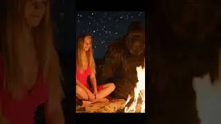 under the same sky #beach #bigfoot #aivideo