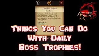 What Is Daily Boss Trophy For? AdventureQuest 3D