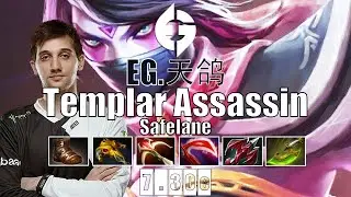 Templar Assassin Safelane | EG.Arteezy | RTZ TESTING TA CARRY 21 KILLS | 7.30e Gameplay Highlights
