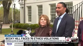 VIDEO: Former Colleton County clerk of court accused of dozens of ethics violations