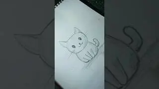 cat 🐈😺 drawing || easy cat drawing || drawing Life 7