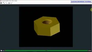 #AutoCAD TUTORIAL 2018   M6 BOLT NUT