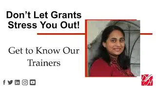 Grant Writing Trainers - Jasmine Markanday, MBA