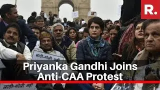 Congress' Priyanka Gandhi Participates In Anti-CAA Protest At Delhi's India Gate
