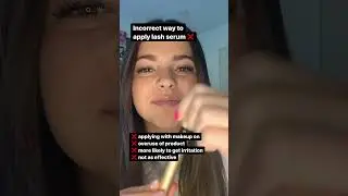 How to apply lash serum the right way 👀