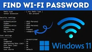 How to Find WiFi Password on Windows Computer (CMD)