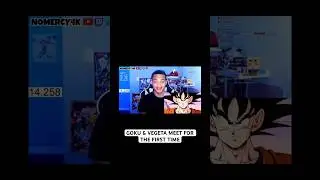 Goku meets Vegeta #dragonballreaction #dbzreaction #nomercy4k