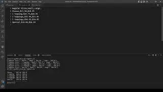 Pizza -Problem Set 6 (CS50's Introduction to Programming with Python)