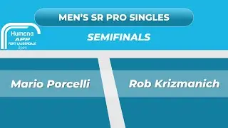 APP Fort Lauderdale: Senior Pro Men's Singles Semis