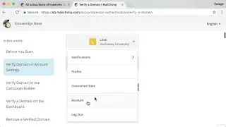 Mailchimp Account Setup