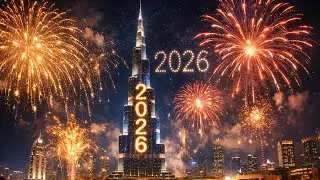 New Year 2026 Fireworks at Burj Khalifa, Dubai | Cinematic Firework Show