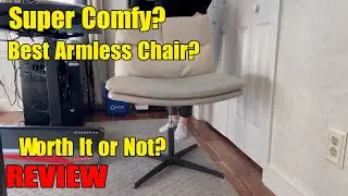 EMIAH Armless Office Chair Review | Best No-Wheel Desk Chair 2025?