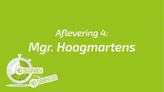 40 seconden in de veertigdagentijd - Mgr. Hoogmartens
